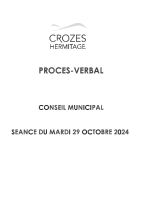 PROCES VERBAL 29 OCTOBRE